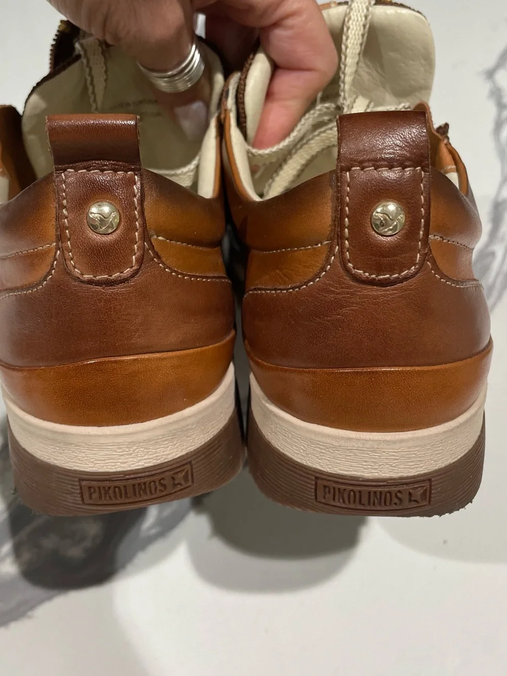 Pikolinos Brown Leather Casual Sneakers Women’s